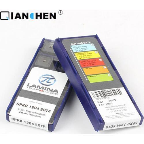 Genuine original high quality high-performance LAMINA SPKR 1204 EDTR LT30 (10pcs/lot) tungsten Carbide Cutting tools inserts