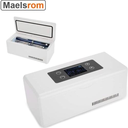 Portable Refrigerator Freeze Case Mini Insulin Cooler Insulated Box Reefer Car Constant Temp 2-8℃ Organizer Storage for Travel