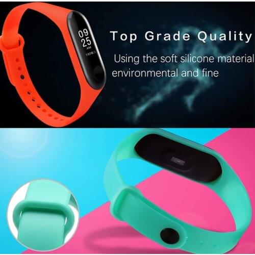 8pcs Silicone Bracelet Replacement Watchband for Xiao mi Mi Smart Band 4 3 H054