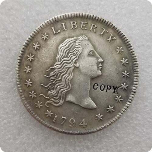 USA 1794 Flowing hair Dollar Copy Coin commemorative coins-replica coins medal coins collectibles