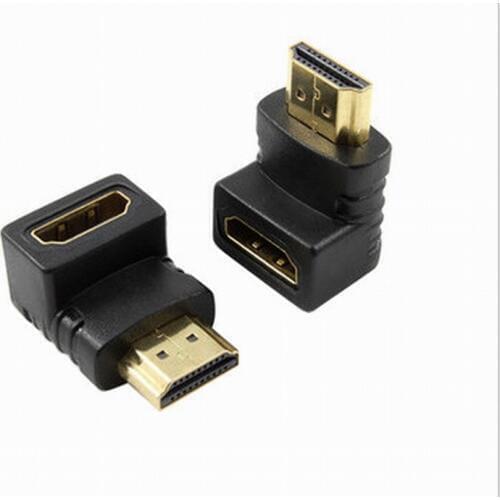 1.4 Standard right angle HDMI-compatible adapter HDMI-compatible Female to male connector 10pcs/lot
