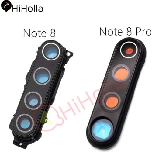 Rear Camera Lens For Xiaomi Redmi Note 8 Pro Camera Lens Glass With Frame Holder For Redmi Note 8 Camera Glass Lens Replacement
