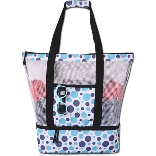 Floral Printed Handbag Women Shoulder Bag Canvas Summer Beach Bag Beach Tote Bag Insulated Picnic Cooler Bag Lunch Container