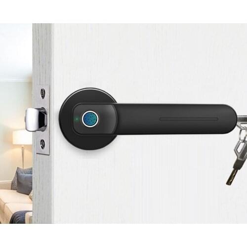 Fingerprint Entry Door Lock Digital Password Smart Electronic biometric fingerprint Handle Lock Key