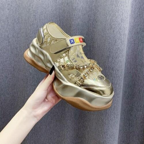 Woman Old Dad Shoes Fashion 2021 Summer Sneakers Brand Platform Sports Mesh Breathable Casual Shoes Chunky Vulcanize Shoes Women