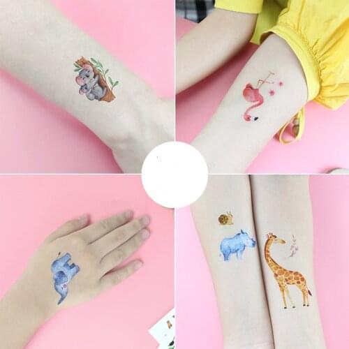 1pc Kids Tattoo Temporary Tattoos Cartoon Unicorn Horse Fake Tattoo Sticker Waterproof Tatto Art Tatoo Hand Arm For Child Boy