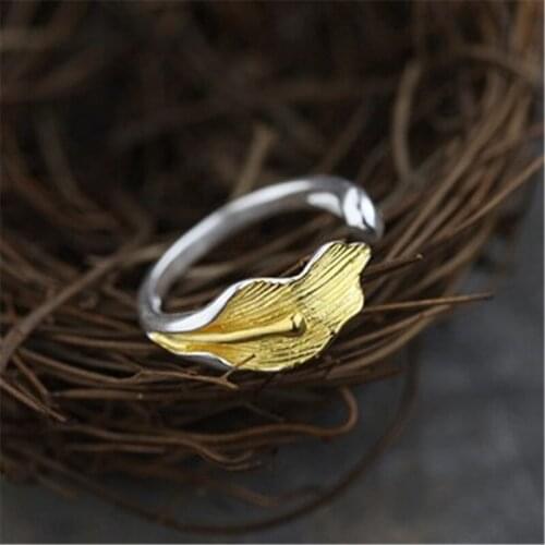 12Pcs/lot Fashion Gold Calla Lily Flower Ring Adjustable Gold Flower Ring for Women Sister Gift