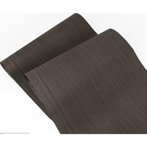 Length:1.2Meters Width:56cm Thickness:0.2mm Technology Black Straight Grain Wood Veneer Furniture Door Wood Skin