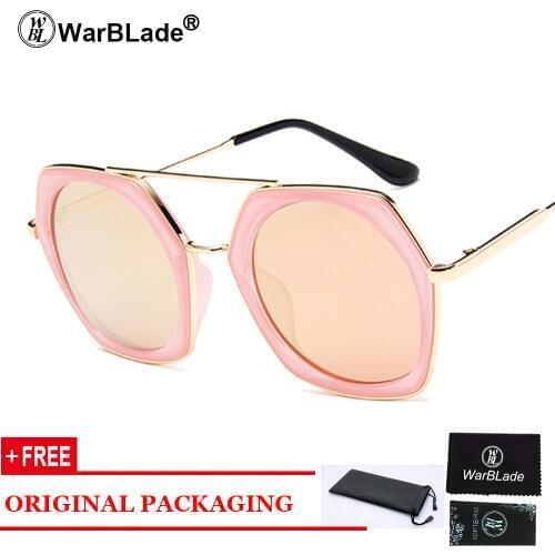 2018 New Square Sunglasses Women Glasses Frame Fashion Vintage Brand Designer Reflective Women Men Steampunk Sun Glasses UV400