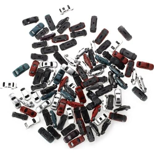 5 pack 100pcs Painted Model Cars Building Train Layout Scale N Z (1 to 200) C200-4