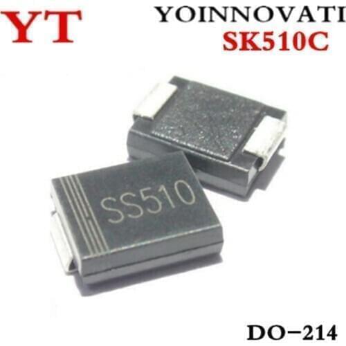 50PCS/lott SK510 SK510C DO-214AB IC