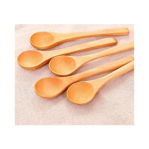 Japanese style wooden spoon, long handle soup spoon, tea spoon, tableware spoon, coffee spoon