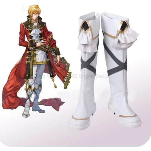 Fire Emblem: Seisen No Keifu Eltshan White Cosplay Shoes Boots Halloween Carnival Cosplay Costume Accessories
