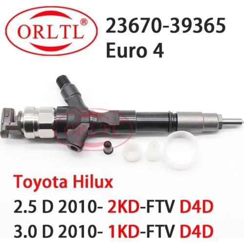 Common Rail Injector 23670-39365 Diesel Nozzle SM295050-0524 Auto Fuel Sprayer 2367039365 For Toyota Hilux 3.0D 2010-1KD-2KD-FTV