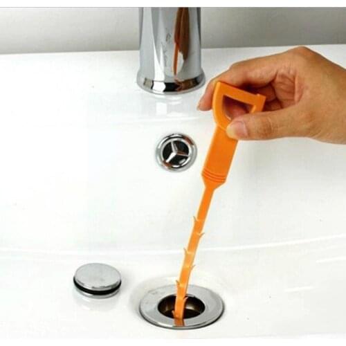 Hair Removal Tool Drain Dredge Pipe Sewer Cleaner Hook Kitchen Random For Bathroom Sink Color Y4Q9