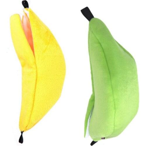 1Pcs Pet House Cages Cricetulu Banana Shape Soft Breathable Cotton Wool Hanging Sleeping Bed Small Animal Supplies