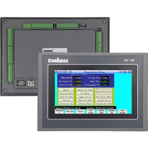 20DI 18DO replay plc controller with 7inch hmi touch panel EX3G-70KH-38MT-485P