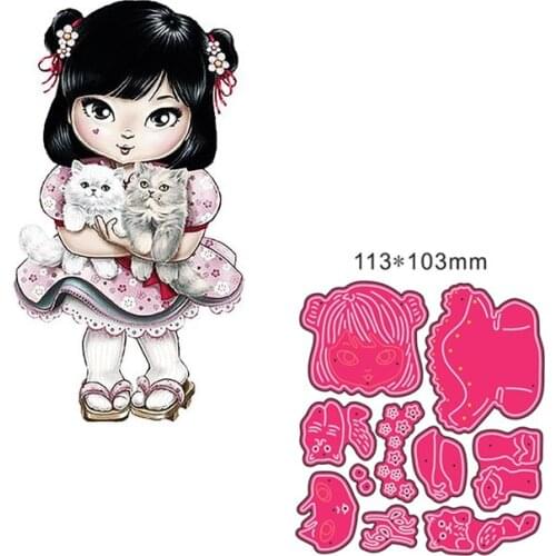 Metal Cutting Die Animal Doll DIY Scrapbooking Paper Cards Decorative Craft Embossing