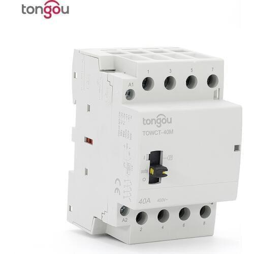 4P 40A 4NO Din Rail Household AC Modular contactor for Household Home Hotel Resturant 400V