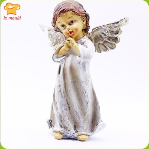 New 3D Angel Girl Gummy Silicone Molds DIY Cake Chocolate Candy Candle Soap Holiday Decoration Mold
