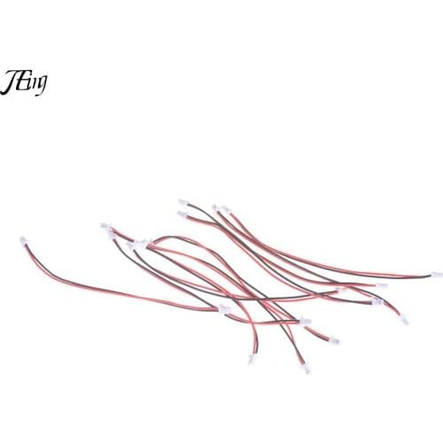 Wholesale 10pcs/lot Mini Micro SH 1.0mm 2-Pin JST Double Connector Plug Wires Cables 100MM