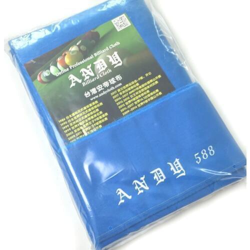 Original Andy 588 billiard table cloth 9ft full set of pool table cloth in blue