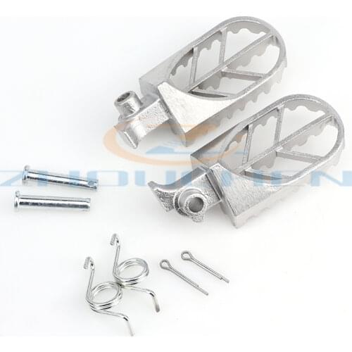 Stainless Steel Footpegs Foot Rest Pegs For TW200 PW50 PW80 Pit Dirt Motor Bike Motorcycle