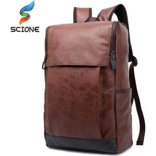 Hot Top Quality PU Leather Classic School Travel Backpack Tactical Outdoor Sports Gym Bags Fishing Hunting Camping Backpacks