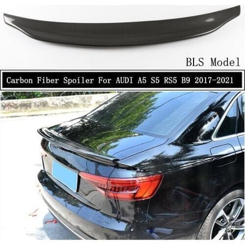 Carbon Fiber Spoiler For AUDI A5 S5 RS5 B9 2017 2018 2019 2020 2021 Wing Lip Spoilers High Quality BLS Car Accessories