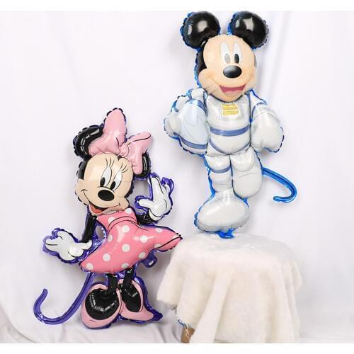 1 set New space Mickey Minnie Mouse Foil Balloons Cartoon Balons Birthday Party Decoration Kids Baby shower Party Toys globo