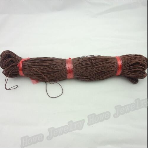 1 Strand (84M) Brown color Waxed Cotton Cords Fit DIY bracelet & necklace jewelry making