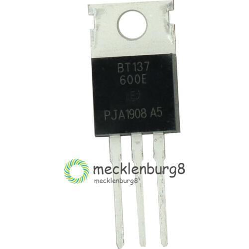 10pcs BT137-600E BT137 BT137-600 TO-220 600V Triacs RAIL TRIAC new original