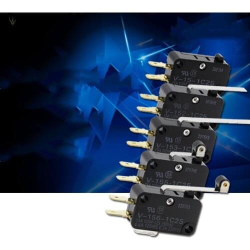 10PCS V-15-1C25 V-152-1C25 V-153-1C25 V-155-1C25 V-156-1C25 V-154-1C25 V-15-1A5 Travel limit micro switch original
