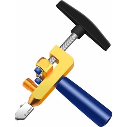Professional Glide Glass Tile Cutter 2 In 1 Ceramic Tile Glass Cutting One-piece Cutter Tool Consolidated Glass Cutter