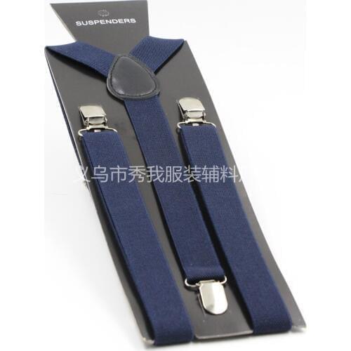 40 Candy Colors Adults Suspender Y-back Adjustable Brace Clip-on Elastic Suspender Children Belts Strap, 1000PCS