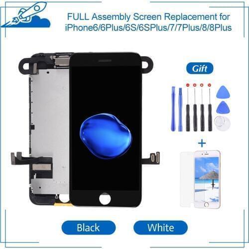 AAA Full Assembly For iPhone 7 7 Plus 8 Plus 6 6s Plus Display Replacement 3D Touch Screen Digitizer with Front Camera+Earpiece