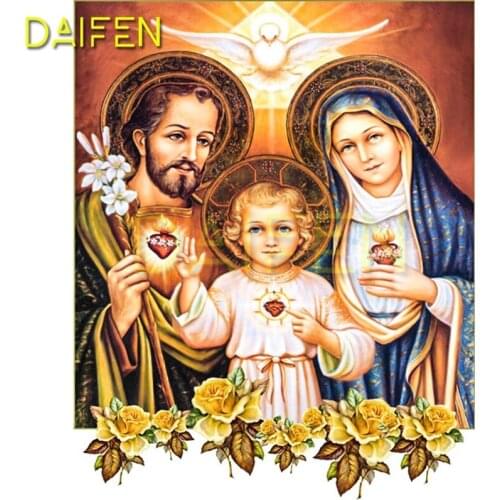 Full Round Diamond painting Virgin Mary 5D DIY Diamond embroidery Cross stitch Full Square Diamond mosaic Virgin Mary Jesus baby