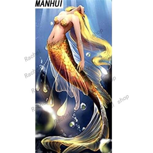 Diamond Embroidery Diy Diamond Painting Cross Stitch Kits Diamond Mosaic Mermaid Full Square Diamond Embroidery DS214