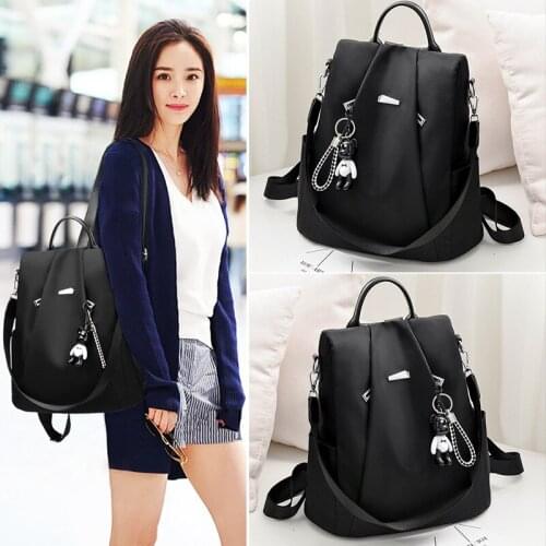 Travel Bag Korean Version of The Wild Fashion Large Capacity Soft Leather Womens Backpack