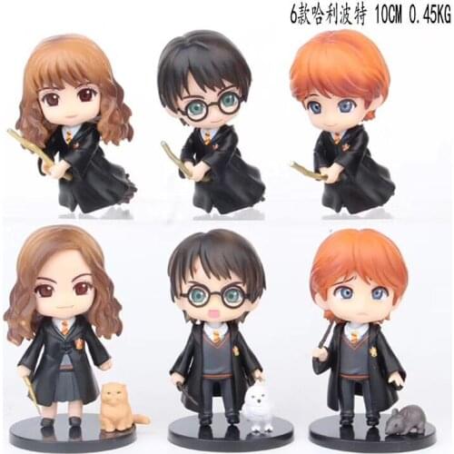 6Pcs/Set Harri Q Posket Weasley Ron Hermione Potter Granger Snape Tight PVC Action Figure Toy Doll Christmas Birthday Gift