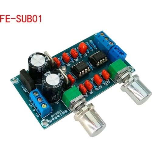 NE5532 low pass filter board level before the board finished plate overweight subwoofer sound palette low-pass filter