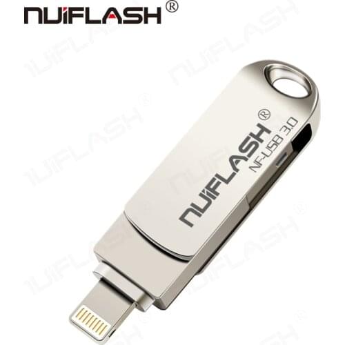 USB Flash Drive 32 64GB Pen drive Smartphone For IOS iPhone iPad Android USB 3.0 Memory Stick Portable 128G U Disk