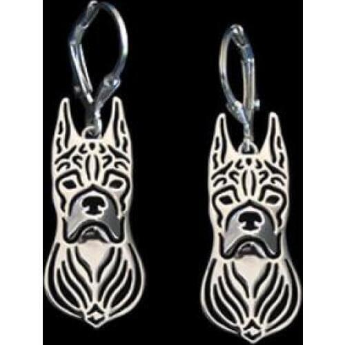 Hot fashion Hollow Pet Boxer Earrings Pet Dog Earrings For Women girls charm christmas gift jewelry for friend