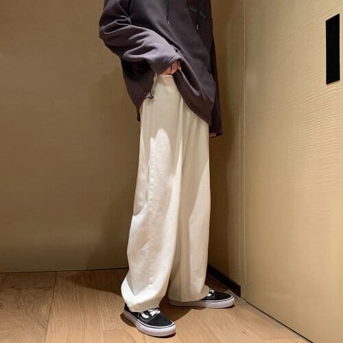 Hip Hop Male Straight Harajuku Jeans Mens Casual Oversize Jeans 2021 Winter New Woman Denim Pants Japanese Style