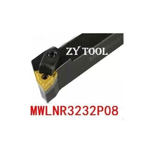 MWLNR3232P08 W-Type CNC Turning Lathe Machine Tools Lathe Cutting Tools External Turning Tool Holder 32*32*170mm