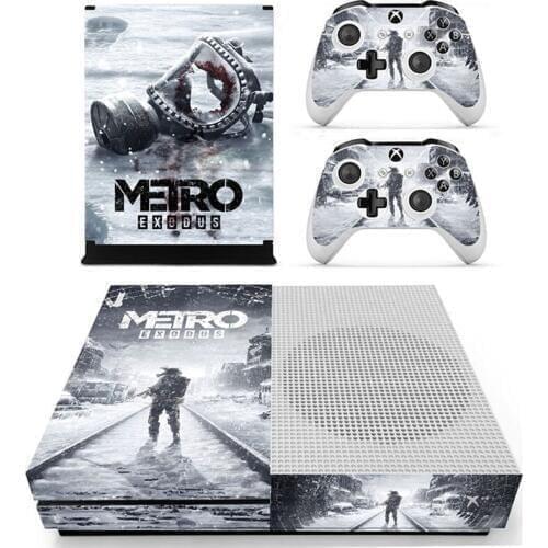 Metro Exodus Cover Skin Sticker Decal Protector For Xbox One S Console and Controllers for Xbox One Slim Skin Stickers Vinyl