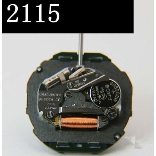 New and original Japan 2035 movement 2115 mens wear single calendar three hand watch movement accessories without batteries