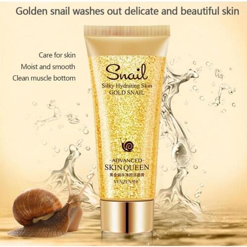Gold Snail Facial Cleanser Hydrating Moisturizing Nourishing Oil Control Gentle Face Wash Cleanser Skin Care