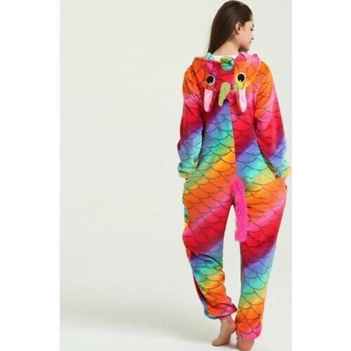 Adult Animal Pajamas Unicorn Onesie Women Unicornio Pijama Onesies For Adults Winter Sleepwear Homewear