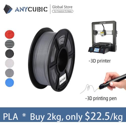 ANYCUBIC 3d Printer PLA Filament 1KG/roll 1.75mm for 3D Printer /3D Pen/Reprap/Makerbot